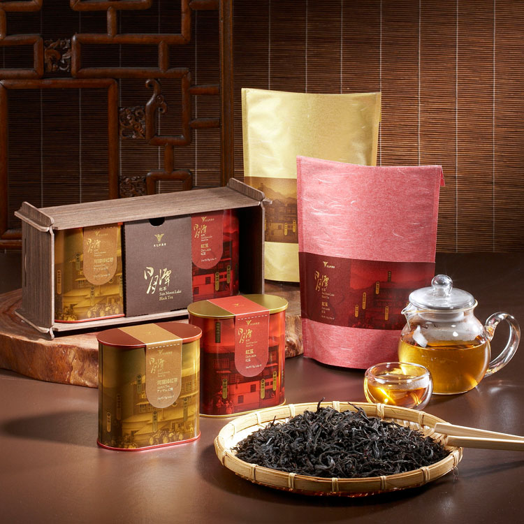 魚池農會《日月潭紅茶》禮盒包裝 插圖